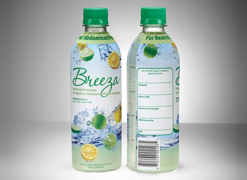 Bottles of Breeza for Neutral / Abdominal Imaging