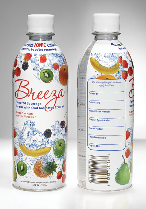 Breeza® Flavored Beverage for use with Oral Iodinated Contrast