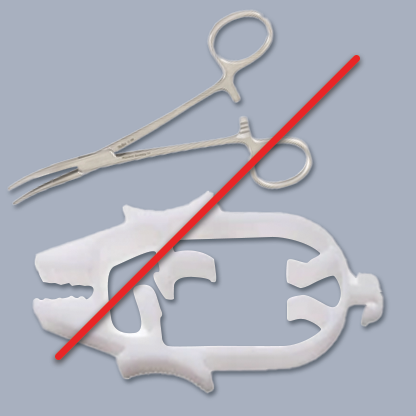 towel clips and towel clamps with strikethrough